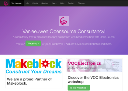 VOC van Leeuwen website screenshot